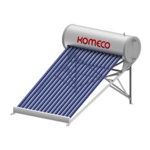 Aquecedor Solar à Vácuo Acoplado KOMECO 15 Tubos Aço Inox AISI 316